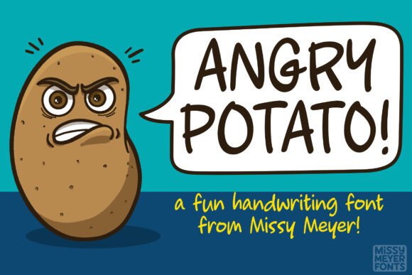 Angry Potato: A Bold Script Font for Digital Design