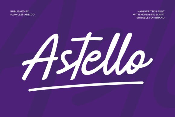 Astello: A Versatile Script Font for Digital Design
