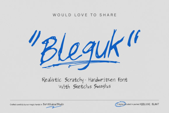 Bleguk Font Review: A Raw, Expressive Script for Branding