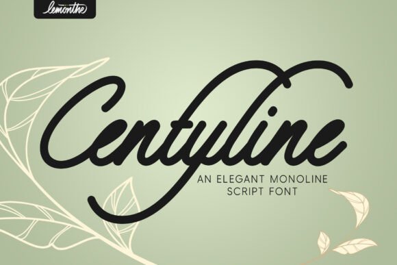 Centyline: A Script Font for Editorial Elegance