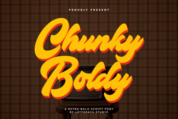 Chunky Boldy: A Groovy Retro Script for Branding and Design