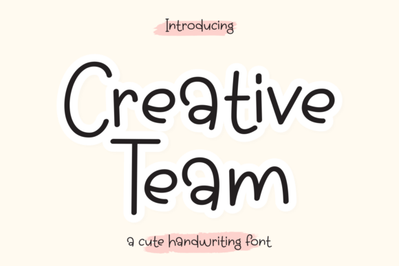 Creative Team Font: A Joyful Script for Handmade Creators