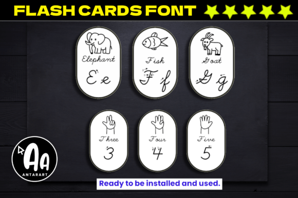 Cursive Handwriting Flashcards: A Script Font for Campaign Creativity