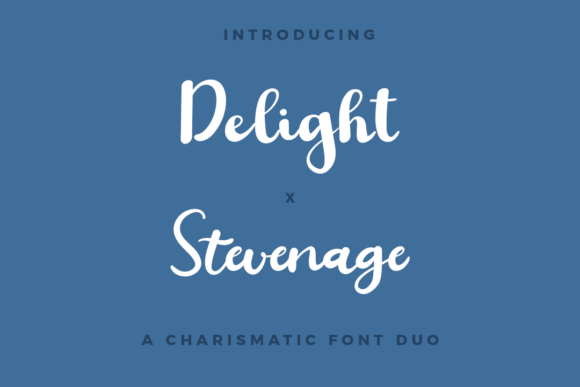 Delight X Stevenage Duo: A Script Font Pair for Elegant Branding
