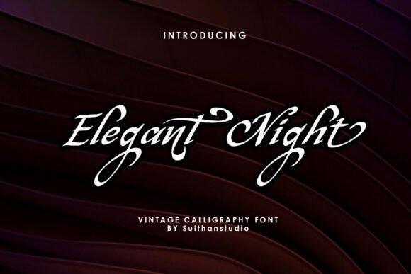 Elegant Night: A Script Font for Crafting with Character