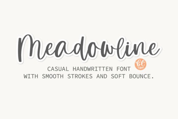 Meadowline: A Font for Handmade Crafters and Product Creators