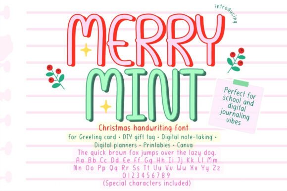 Merry Mint Font: A Festive Touch for Your Brand