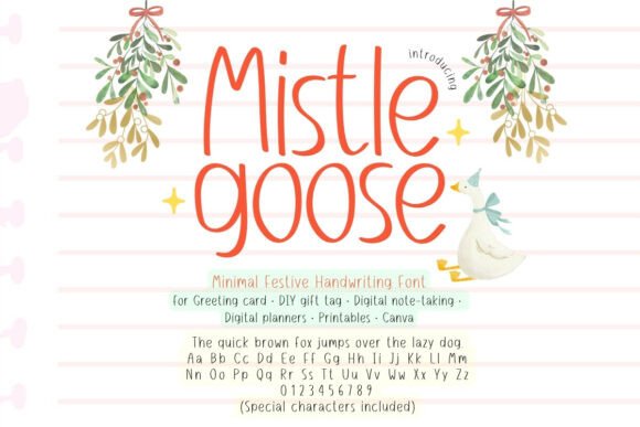 Mistle Goose Font for Web Designers