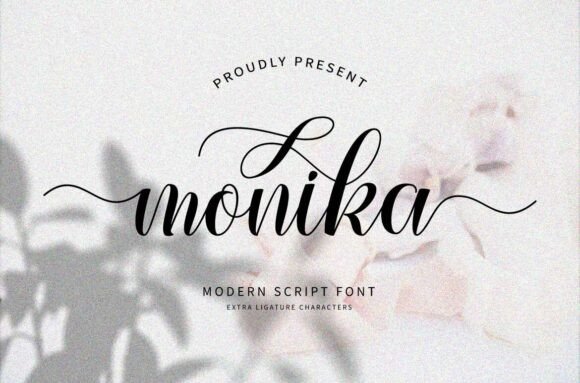 Monika: A Script Font for Editorial Design and Branding