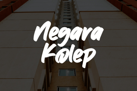 Negara Kolep: A Script Font for Dynamic Campaigns