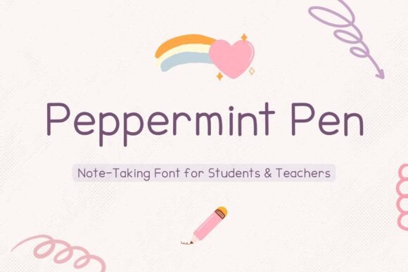 Peppermint Pen: A Handwritten Font for Creative Crafters