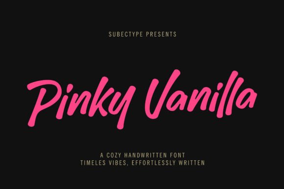 Pinky Vanilla: The Font That Made My Brand Feel Real