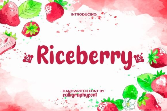 Riceberry Font for Crafters and Designers