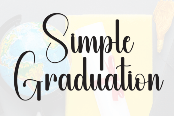 Simple Graduation: A Timeless Script Font for Editorial Design